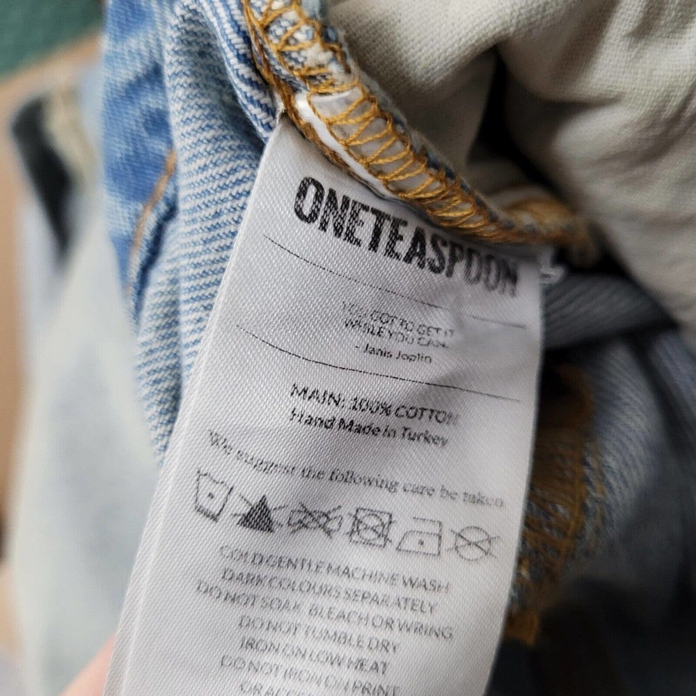 NWT One Teaspoon Kansas Street Walker Shorts 80s High Waist Denim Shorts sz 23 - Picture 9 of 9